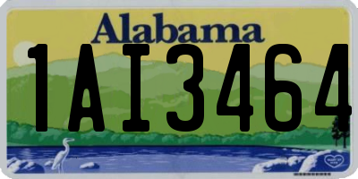 AL license plate 1AI3464