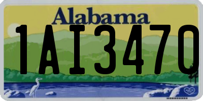 AL license plate 1AI3470