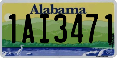 AL license plate 1AI3471