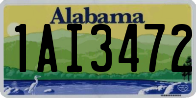 AL license plate 1AI3472