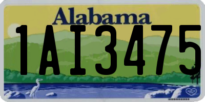 AL license plate 1AI3475