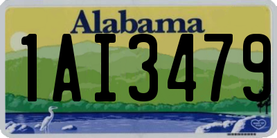 AL license plate 1AI3479