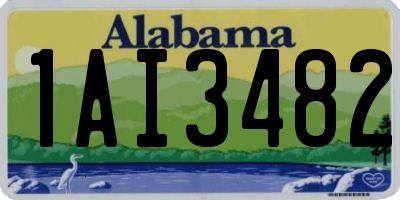 AL license plate 1AI3482