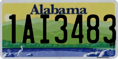 AL license plate 1AI3483