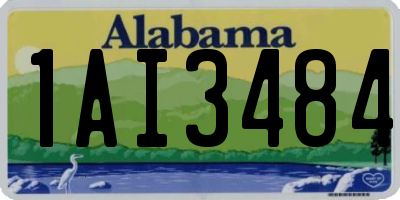 AL license plate 1AI3484
