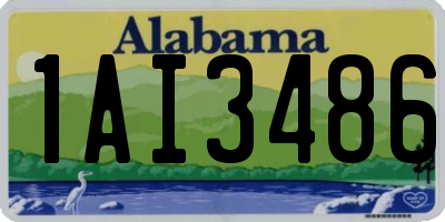 AL license plate 1AI3486