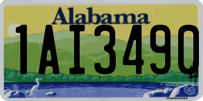 AL license plate 1AI3490