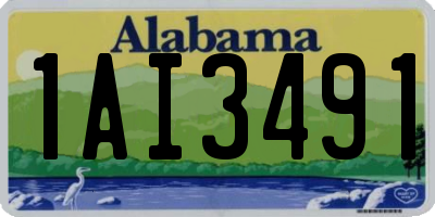 AL license plate 1AI3491