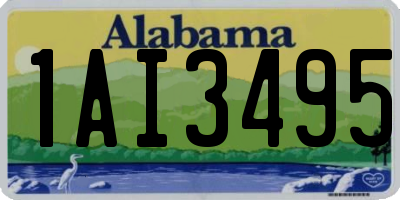 AL license plate 1AI3495