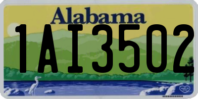 AL license plate 1AI3502