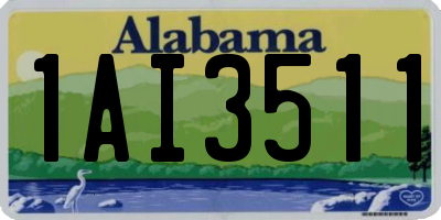 AL license plate 1AI3511