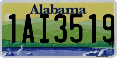 AL license plate 1AI3519
