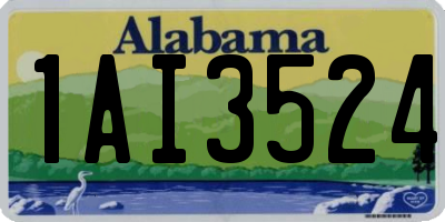 AL license plate 1AI3524