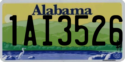 AL license plate 1AI3526