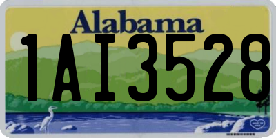 AL license plate 1AI3528