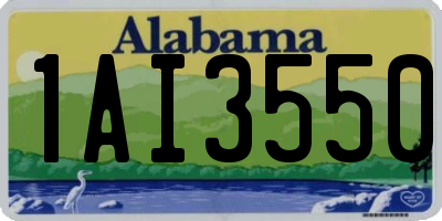 AL license plate 1AI3550