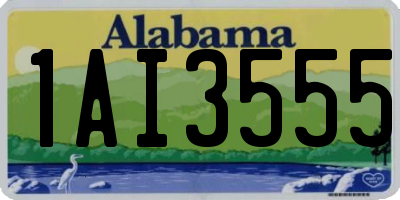 AL license plate 1AI3555