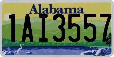 AL license plate 1AI3557
