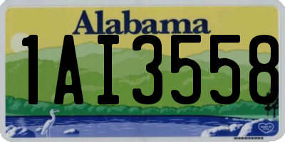 AL license plate 1AI3558
