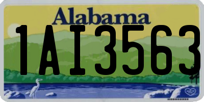 AL license plate 1AI3563