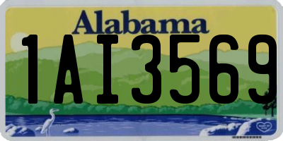 AL license plate 1AI3569