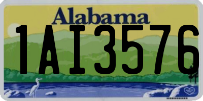 AL license plate 1AI3576