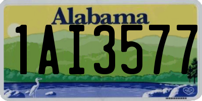 AL license plate 1AI3577