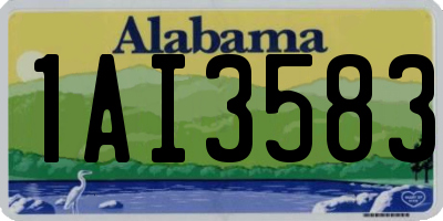 AL license plate 1AI3583