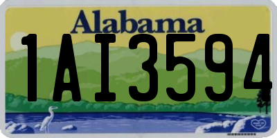AL license plate 1AI3594