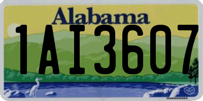 AL license plate 1AI3607