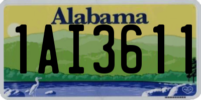AL license plate 1AI3611