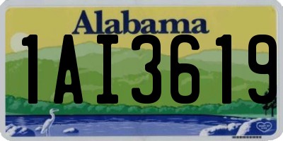 AL license plate 1AI3619