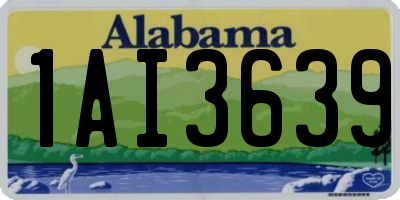 AL license plate 1AI3639