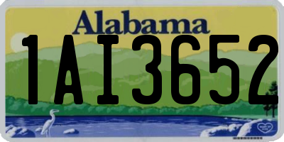 AL license plate 1AI3652