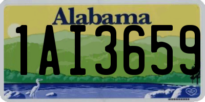 AL license plate 1AI3659