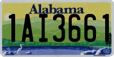 AL license plate 1AI3661