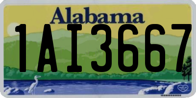 AL license plate 1AI3667