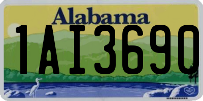 AL license plate 1AI3690