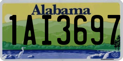AL license plate 1AI3697