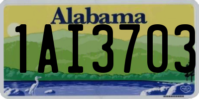 AL license plate 1AI3703