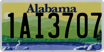 AL license plate 1AI3707