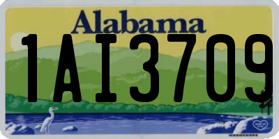 AL license plate 1AI3709