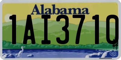 AL license plate 1AI3710