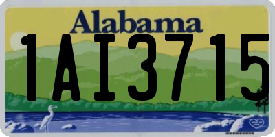 AL license plate 1AI3715
