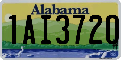 AL license plate 1AI3720