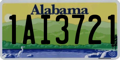 AL license plate 1AI3721