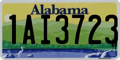 AL license plate 1AI3723