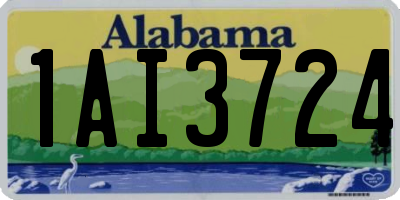 AL license plate 1AI3724