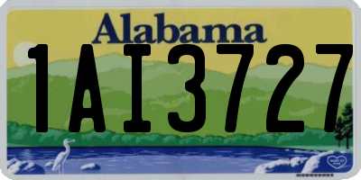 AL license plate 1AI3727