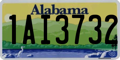 AL license plate 1AI3732